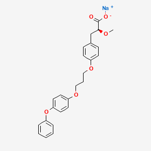 molecular formula C25H25NaO6 B609428 Naveglitazar sodium CAS No. 477981-15-0