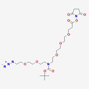 molecular formula C24H41N5O11 B609433 N-(Azido-PEG2)-N-Boc-PEG3-NHS ester 