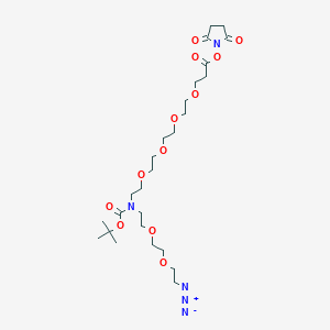 molecular formula C26H45N5O12 B609436 N-(Azido-PEG2)-N-Boc-PEG4-NHS ester 