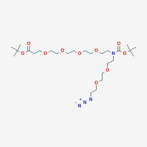 molecular formula C26H50N4O10 B609437 N-(Azido-PEG2)-N-Boc-PEG4-Boc 