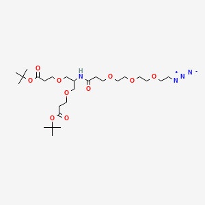 B609441 N-(Azido-PEG3)-N-bis(PEG1-t-butyl ester) CAS No. 2086689-00-9