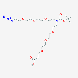 molecular formula C22H42N4O10 B609445 N-(Azido-PEG3)-N-Boc-PEG3-acid 
