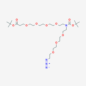 molecular formula C28H54N4O11 B609448 N-(Azido-PEG3)-N-Boc-PEG4-Boc 