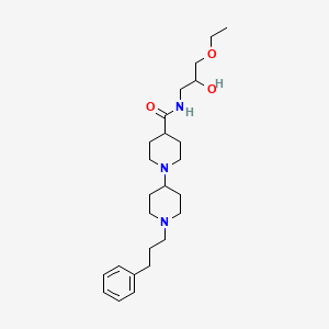 molecular formula C25H41N3O3 B6094506 N-(3-ethoxy-2-hydroxypropyl)-1'-(3-phenylpropyl)-1,4'-bipiperidine-4-carboxamide 