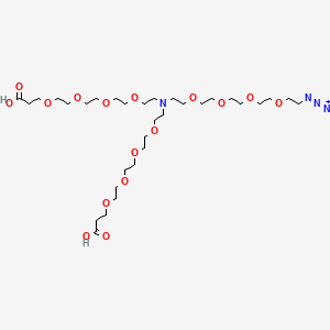 molecular formula C32H62N4O16 B609453 N-(Azido-PEG4)-N-bis(PEG4-acid) CAS No. 2093152-80-6