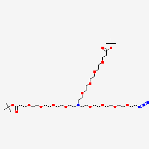 molecular formula C40H78N4O16 B609455 N-(Azido-PEG4)-N-bis(PEG4-t-butyl ester) 
