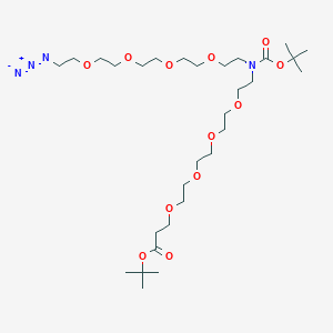 molecular formula C30H58N4O12 B609456 N-(Azido-PEG4)-N-Boc-PEG4-Boc 