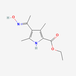 molecular formula C11H16N2O3 B6094821 ethyl 4-(N-hydroxy-C-methylcarbonimidoyl)-3,5-dimethyl-1H-pyrrole-2-carboxylate CAS No. 5463-46-7