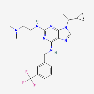 molecular formula C22H28F3N7 B609492 NCC007 