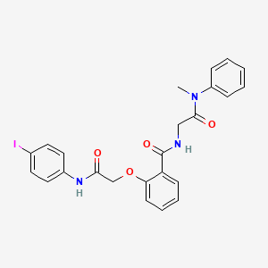 molecular formula C24H22IN3O4 B609496 NCGC 607 