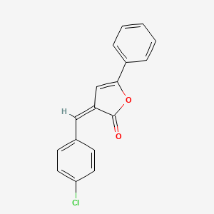 molecular formula C17H11ClO2 B6094962 3-(4-Chlorobenzylidene)-5-phenylfuran-2(3h)-one CAS No. 13294-94-5