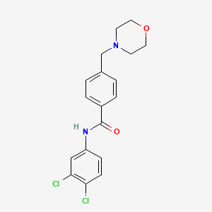 molecular formula C18H18Cl2N2O2 B6095002 N-(3,4-dichlorophenyl)-4-(morpholin-4-ylmethyl)benzamide 