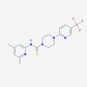 N-(4,6-dimethyl-2-pyridinyl)-4-[5-(trifluoromethyl)-2-pyridinyl]-1-piperazinecarbothioamide