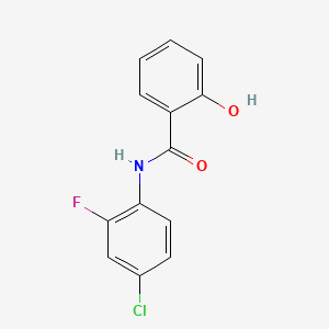 N-(4-chloro-2-fluorophenyl)-2-hydroxybenzamide