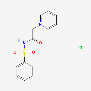 molecular formula C13H13ClN2O3S B6095151 N-(benzenesulfonyl)-2-pyridin-1-ium-1-ylacetamide;chloride 