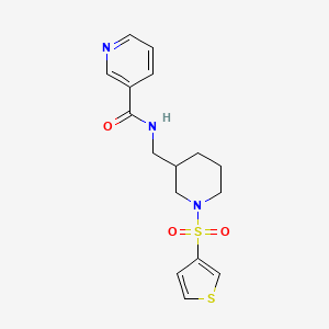molecular formula C16H19N3O3S2 B6095171 N-[(1-thiophen-3-ylsulfonylpiperidin-3-yl)methyl]pyridine-3-carboxamide 