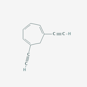 molecular formula C11H8 B060952 1,6-Diethynylcyclohepta-1,3,5-triene CAS No. 173168-31-5