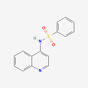 molecular formula C15H12N2O2S B6095205 N-quinolin-4-ylbenzenesulfonamide 