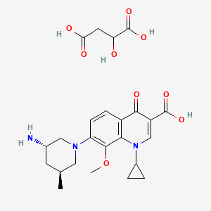 molecular formula C24H31N3O9 B609526 Nemonoxacin malate CAS No. 951163-60-3