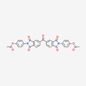 molecular formula C33H20N2O9 B6095270 carbonylbis[(1,3-dioxo-1,3-dihydro-2H-isoindole-5,2-diyl)-4,1-phenylene] diacetate 