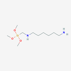 molecular formula C10H26N2O3Si B060953 N~1~-[(Trimethoxysilyl)methyl]hexane-1,6-diamine CAS No. 172684-43-4
