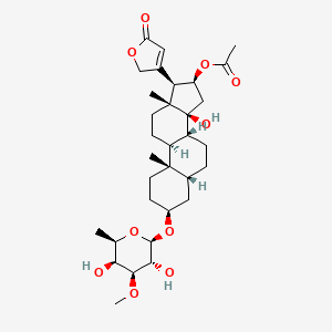 molecular formula C32H48O10 B609534 Neritaloside CAS No. 465-13-4