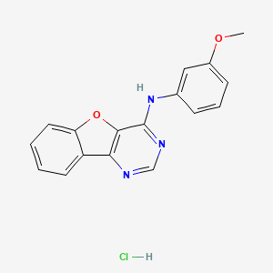 molecular formula C17H14ClN3O2 B6095385 N-(3-methoxyphenyl)-[1]benzofuro[3,2-d]pyrimidin-4-amine;hydrochloride 