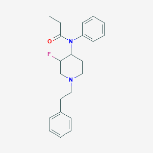 N-[3-fluoro-1-(2-phenylethyl)piperidin-4-yl]-N-phenylpropanamide