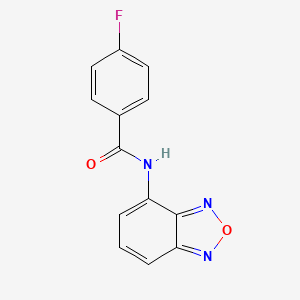 molecular formula C13H8FN3O2 B6095522 N-(2,1,3-benzoxadiazol-4-yl)-4-fluorobenzamide 