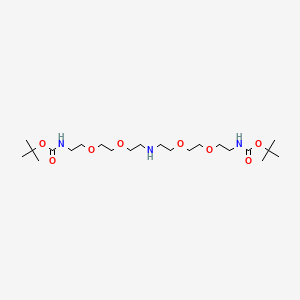 molecular formula C22H45N3O8 B609555 NH-bis(PEG2-Boc) 
