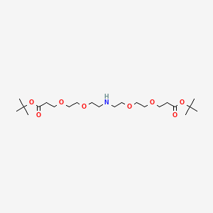 molecular formula C22H43NO8 B609557 NH-bis(PEG2-C2-Boc) CAS No. 1964503-36-3