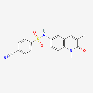4-Cyano-N-(1,2-dihydro-1,3-dimethyl-2-oxo-6-quinolinyl)benzenesulfonamide