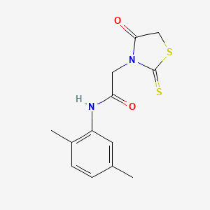 molecular formula C13H14N2O2S2 B6095695 N-(2,5-dimethylphenyl)-2-(4-oxo-2-thioxo-1,3-thiazolidin-3-yl)acetamide 