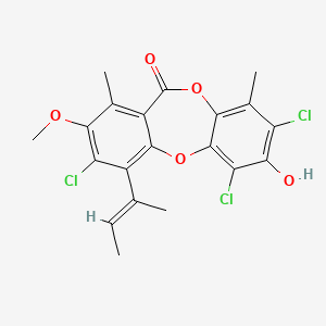 molecular formula C20H17Cl3O5 B609578 Nidulin CAS No. 10089-10-8