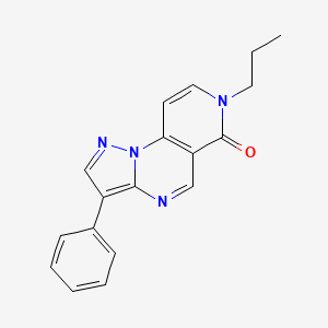 molecular formula C18H16N4O B6095788 3-phenyl-7-propylpyrazolo[1,5-a]pyrido[3,4-e]pyrimidin-6(7H)-one 