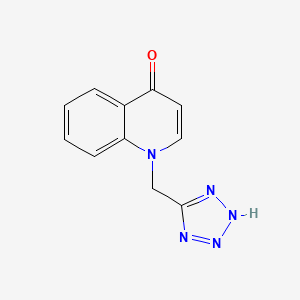 molecular formula C11H9N5O B6095816 1-(2H-Tetrazol-5-ylmethyl)-1H-quinolin-4-one 