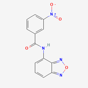 molecular formula C13H8N4O4 B6095839 N-(2,1,3-benzoxadiazol-4-yl)-3-nitrobenzamide 