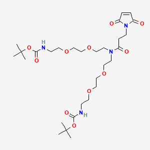 molecular formula C29H50N4O11 B609593 N-Mal-N-bis(PEG2-NH-Boc) CAS No. 2128735-26-0