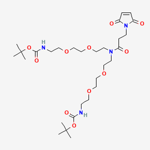 molecular formula C29H48N2O13 B609593 N-Mal-N-bis(PEG2-NH-Boc) CAS No. 2128735-26-0