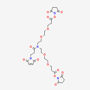 molecular formula C29H38N4O15 B609594 N-Mal-N-bis(PEG2-NHS ester) 