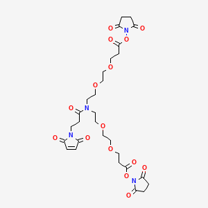 molecular formula C29H38N4O15 B609594 N-Mal-N-bis(PEG2-NHS ester) CAS No. 2182601-73-4