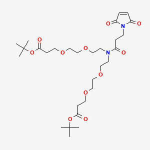 molecular formula C29H48N2O11 B609595 N-Mal-N-bis(PEG2-C2-Boc) 
