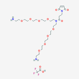 molecular formula C27H50N4O11 B609597 N-Mal-N-bis(PEG4-amine) TFA salt CAS No. 2128735-22-6