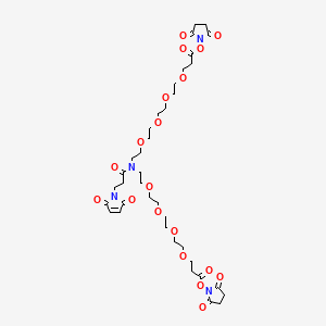 molecular formula C37H54N4O19 B609599 N-Mal-N-bis(PEG4-NHS ester) 