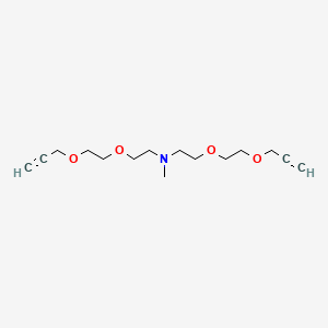 molecular formula C15H25NO4 B609601 N-Me-N-bis(PEG2-propargyl) 