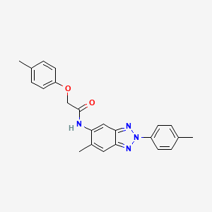 molecular formula C23H22N4O2 B6096091 N-[6-methyl-2-(4-methylphenyl)-2H-benzotriazol-5-yl]-2-(4-methylphenoxy)acetamide 