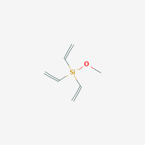 molecular formula C7H12OSi B060962 三乙烯基甲氧基硅烷 CAS No. 193828-96-5