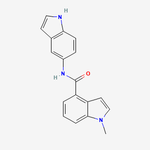 molecular formula C18H15N3O B6096247 N-(1H-indol-5-yl)-1-methyl-1H-indole-4-carboxamide 