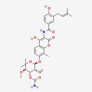 molecular formula C31H36N2O11 B609625 Novobiocin CAS No. 303-81-1