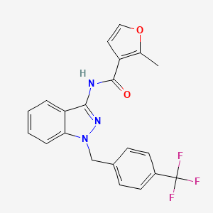 3-Furancarboxamide, 2-methyl-N-[1-[[4-(trifluoromethyl)phenyl]methyl]-1H-indazol-3-yl]-